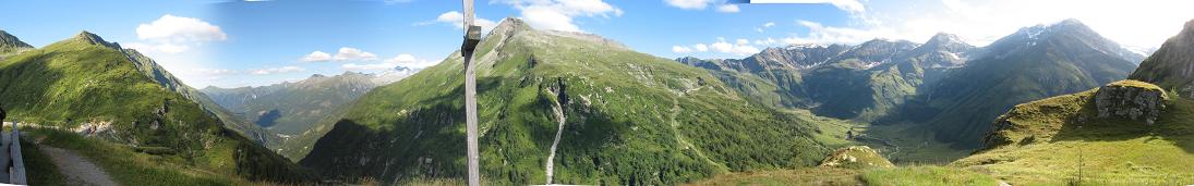 270 panorama from BockhartSee hut in Gasteinertal, Austria.