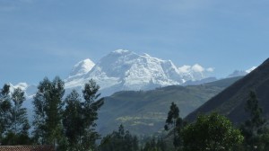 Huascaran seen from the road between Huaraz and Yungay