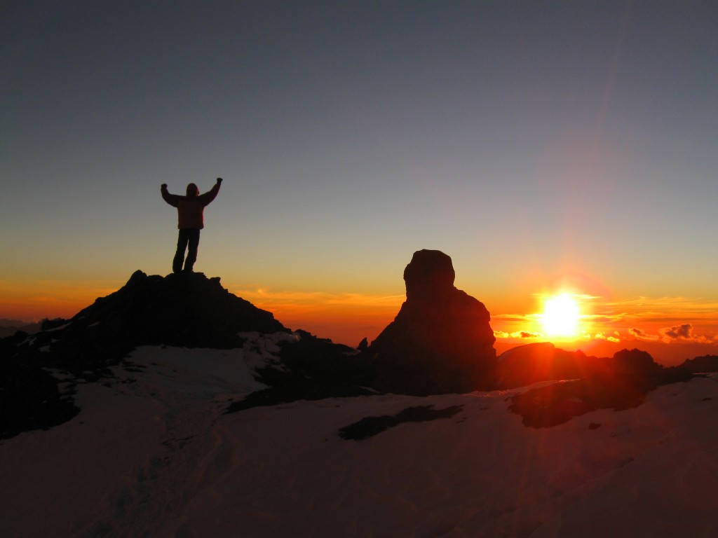 Sunset at Camp Nido de Condores (Camp 2) at 5,400 m