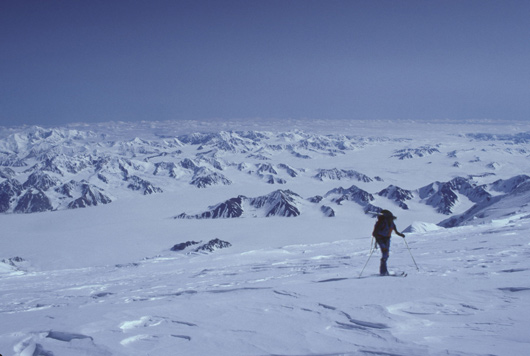 From a 1992 ascent, photo by Michael Schmitt