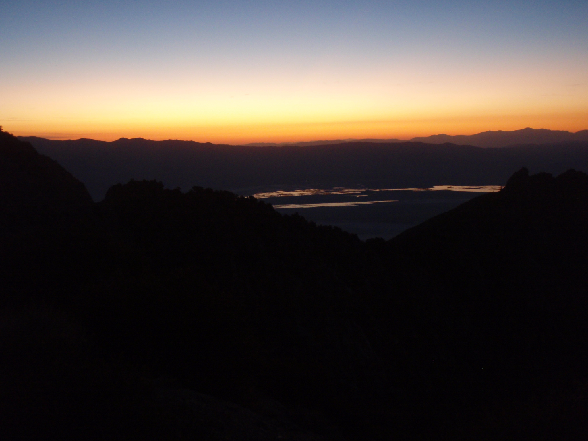 View above Lone Pine prior to sunrise