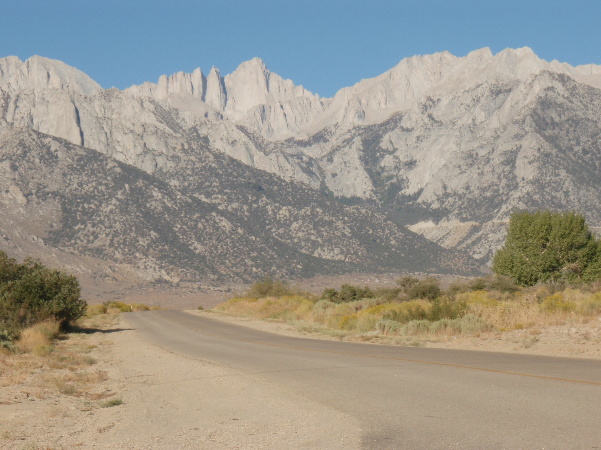 Mount Whitney from Portal Road near Lone Pine